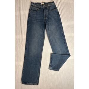 Boyish The Ziggy high waist relaxed straight leg button fly jeans SZ 25